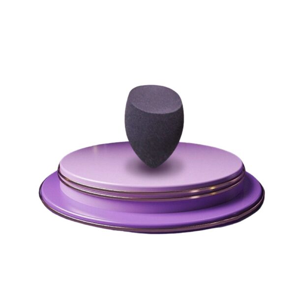 black angled makeup sponge