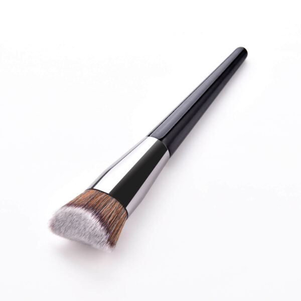 half moon synthetic makeup brush side